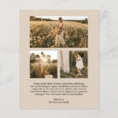 ニュートラエレガントルなベージュ写真のクリモダンスマス (裏面)