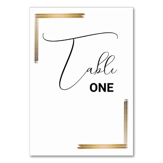 ニュートラエレガントルシンプルハイエンドミニマ結婚リスト テーブルナンバー (正面)