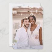 ニュートラエレガントル2枚の写結婚真 招待状 (裏面)