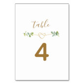 ニュートラエレガントル・グ結婚リーリーの表番号 テーブルナンバー (正面)