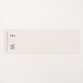 ニュートラエレガントル・ミニマルモダンリスト・モノグラム名 ヨガマット (正面(横))