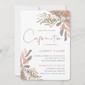 ニュートラエレガントルBohoフローラ確認 招待状 (正面)