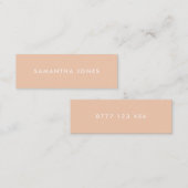 ニュートラクラシックルパーソナライズされた銘板 スキニー名刺 (正面/裏面)