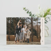 ニュートラシンプルルモダンな波状の縁のクリスマス写真 シーズンカード (スタンド正面)