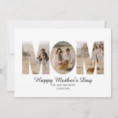 ニュートラシンプルル写真母の日のグリーティングカード シーズンカード (正面)