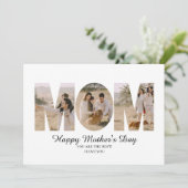 ニュートラシンプルル写真母の日のグリーティングカード シーズンカード (スタンド正面)