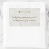 ニュートラシンプルル大理石キャンドルサンキュープロダクト 長方形シール (バッグ)