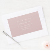 ニュートラスタイリッシュル・ミニマル・ビジネス・ロ企業のゴ 長方形シール (封筒)