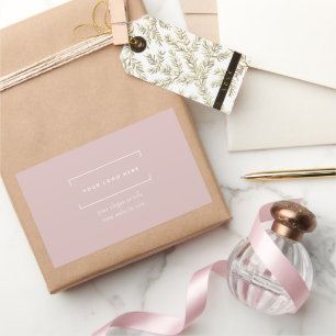 ニュートラスタイリッシュル・ミニマル・ビジネス・ロ企業のゴ 長方形シール