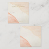 ニュートラパーソナライズされたルロゴイヤリング名刺 スクエア名刺 (正面/裏面)