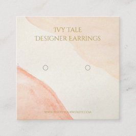 ニュートラパーソナライズされたルロゴイヤリング名刺 スクエア名刺