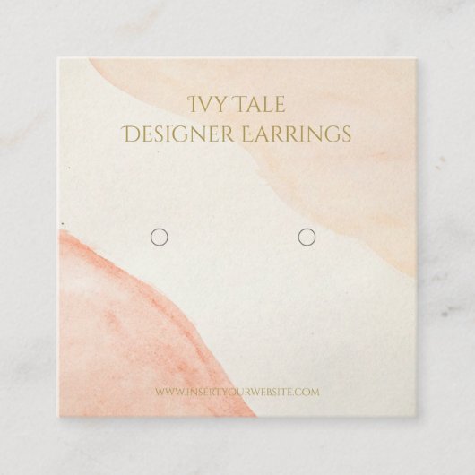 ニュートラパーソナライズされたルロゴイヤリング名刺 スクエア名刺 (正面)