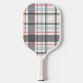 ニュートラパーソナライズされたル格子縞(赤ストライプ) ピックルボールラケット (裏面)