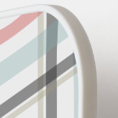 ニュートラパーソナライズされたル格子縞(赤ストライプ) ピックルボールラケット (左詳細)