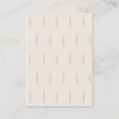 ニュートラミニマルルなサファリの動物の赤ん坊シャワー エンクロージャーカード (裏面)