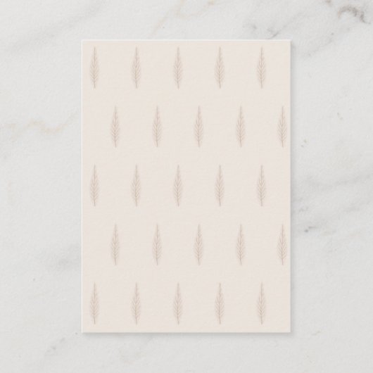 ニュートラミニマルルなサファリの動物の赤ん坊シャワー エンクロージャーカード (裏面)