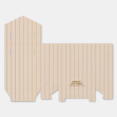 ニュートラミニマルル素朴ストライプ女性のカーボーイベビーシャワー フェイバーボックス (見開き)