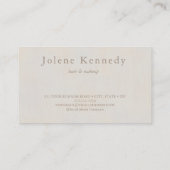 ニュートラモダンエレガントルなテクスチャ6パンチ ロイヤリティカード (裏面)