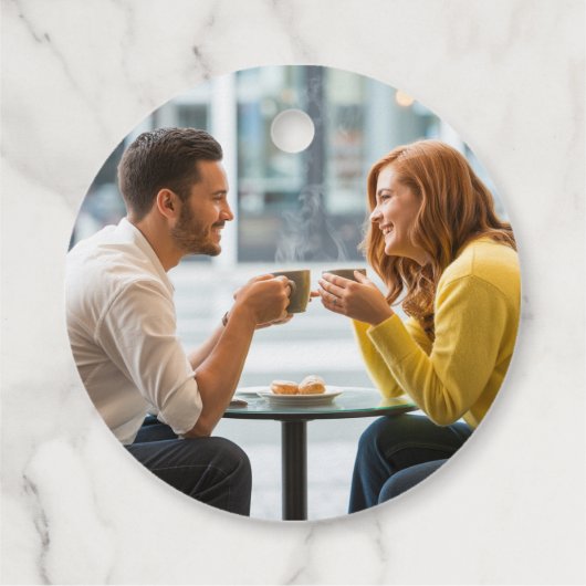 ニュートラモダンルな「パーフェクトブレンド」ボホの結婚写真 フェイバータグ (裏面)