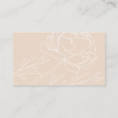 ニュートラモダンルエレガントベージュフローラ結婚詳細 エンクロージャーカード (裏面)