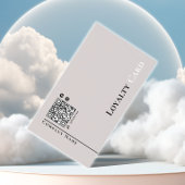 ニュートラモダンルエレガントベージュロイヤリティカード 名刺