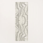 ニュートラモダンルストライプ抽象芸術クリーム刺激 ヨガマット (裏面)