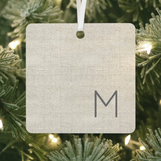 ニュートラモダンル男らしイニシャル、フルネーム メタルオーナメント (インサイチュ)