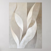 ニュートラモダンル葉ティエステティックウォールアート ポスター (正面)
