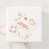 ニュートラモダンル魚釣りボーイ赤ちゃんシャワー フェイバータグ (インサイチュ)