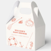 ニュートラモダンル魚釣りボーイ赤ちゃんシャワー フェイバーボックス (正面)