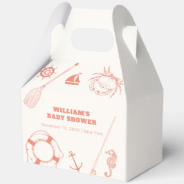 ニュートラモダンル魚釣りボーイ赤ちゃんシャワー フェイバーボックス