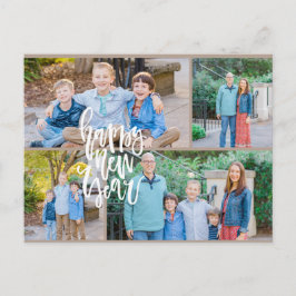 ニュートラモダンル・ミニマリスト4写真新年 シーズンポストカード