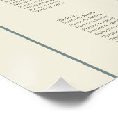 ニュートラモダンル・ミニマ結婚リストの座席表 ポスター (コーナー)