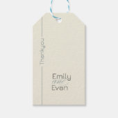 ニュートラモダンル・ミニマ結婚リスト ギフトタグ (正面)