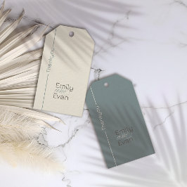 ニュートラモダンル・ミニマ結婚リスト ギフトタグ