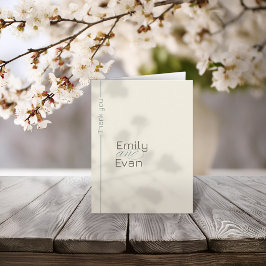 ニュートラモダンル・ミニマ結婚リスト サンキューカード