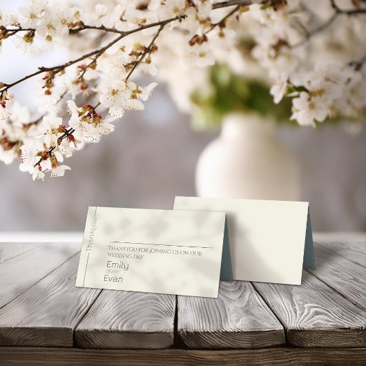 ニュートラモダンル・ミニマ結婚リスト プレイスカード