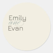 ニュートラモダンル・ミニマ結婚リスト ラウンドシール (正面)