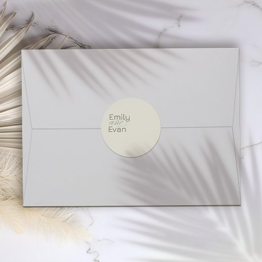 ニュートラモダンル・ミニマ結婚リスト ラウンドシール