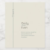 ニュートラモダンル・ミニマ結婚リスト ワインラベル (シングルラベル)