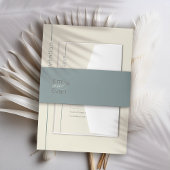 ニュートラモダンル・ミニマ結婚リスト 招待状ベリーバンド