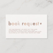 ニュートラモダンルOHベビー男女兼用ブックリクエスト エンクロージャーカード (正面)