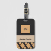 ニュートラモノグラムのル男らしトンの荷物タグ ラゲッジタグ (正面縦)