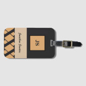 ニュートラモノグラムのル男らしトンの荷物タグ ラゲッジタグ (正面横)