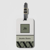 ニュートラモノグラムのル男らしトンの荷物タグ ラゲッジタグ (正面縦)