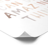 ニュートラルあなたは素晴らしいことのポスターを行うことができる ポスター (角)