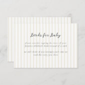 ニュートラルお洒落ダウンロード可能ベビーカード用ブック 招待状 (正面/裏面)