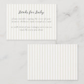 ニュートラルお洒落ベビーシャワーベビー用ブック エンクロージャーカード (正面/裏面)