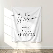 ニュートラルお洒落ベビーシャワー歓迎の背景 タペストリー