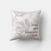 ニュートラルかわいらしカラーフローラファミリメンバ クッション (裏面)